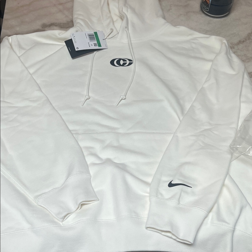 Nike cc Caitlin Clark White Men's Logo Hoodie